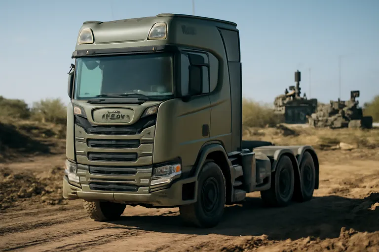 Новая армейская версия тягача Scania: мощь и компактность