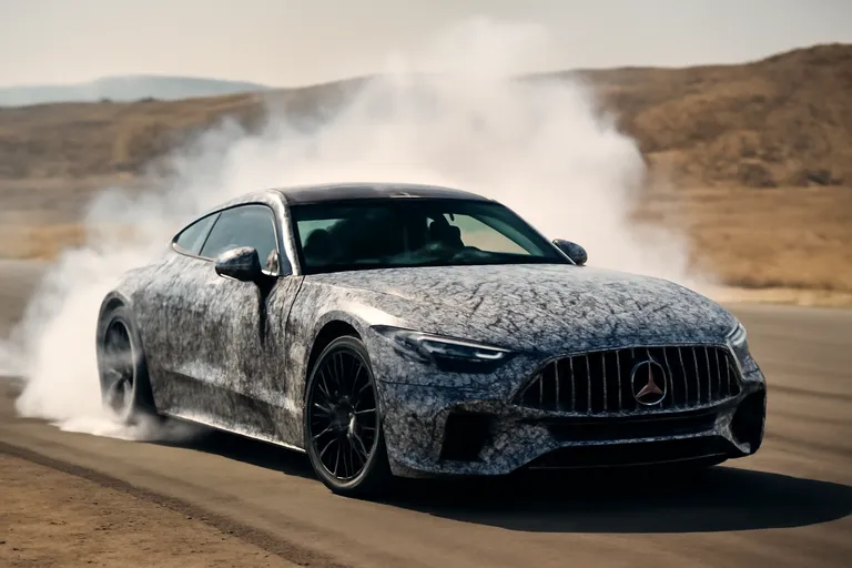 Пожар на тестах: как прототип Mercedes-AMG GT стал жертвой жары
