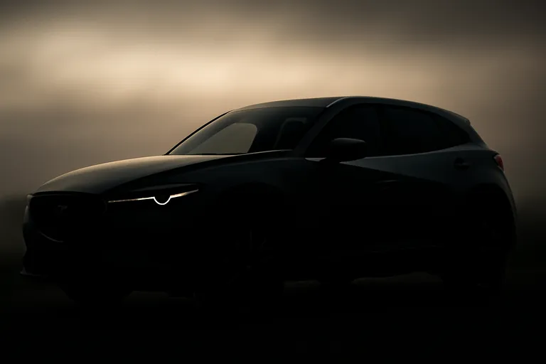 Тизер нового кроссовера Mazda CX-3 с размытой детализацией