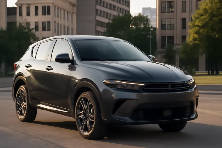 Кроссовер Dodge Hornet на дороге