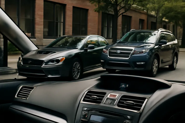 На обложке изображены модели Subaru WRX и Ascent с CD-проигрывателями.