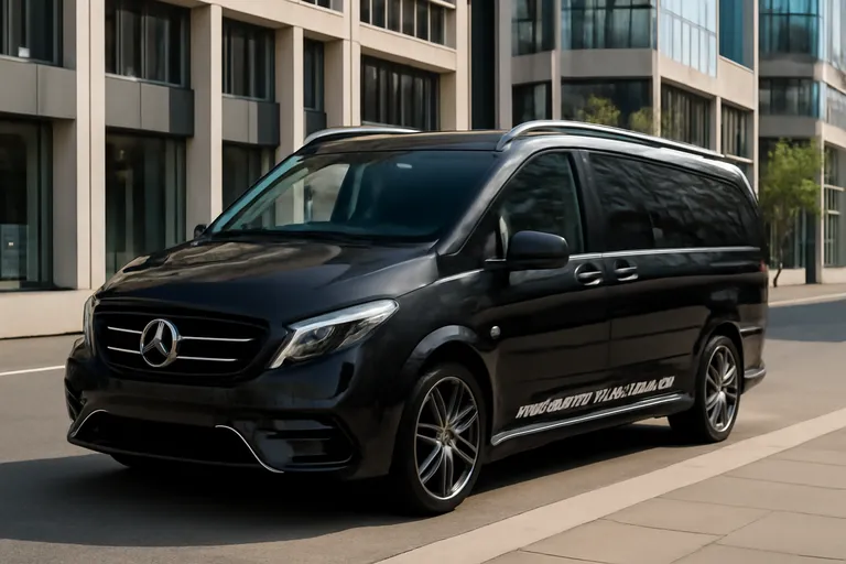 Спортивный вэн Mercedes-Benz Vito Sport-X на фоне городской улицы