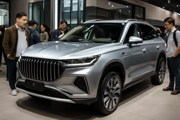 Обновленный Hongqi HS5 на автосалоне в Чэнду