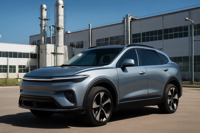 На обложке изображен новый кроссовер Tenet T9 на фоне завода в Калужской области.