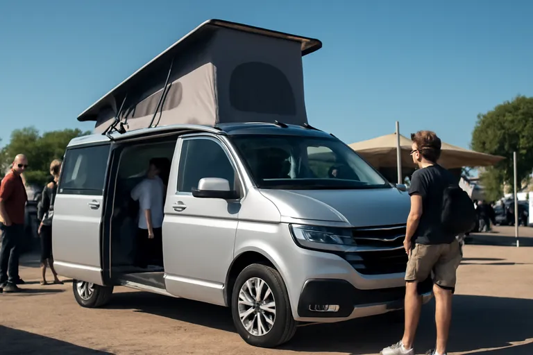 Концепт кемпера Volkswagen California Beach на выставке Caravan Salon