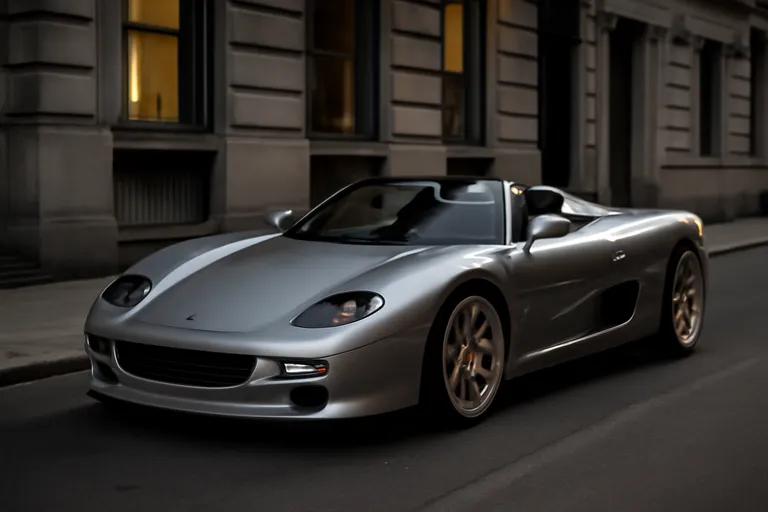 Eccentrica V12 Roadster на фоне городской улицы