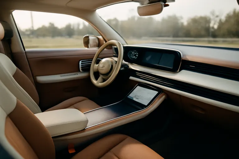 Салон электромобиля Jaguar Type 01 с уникальным дизайном