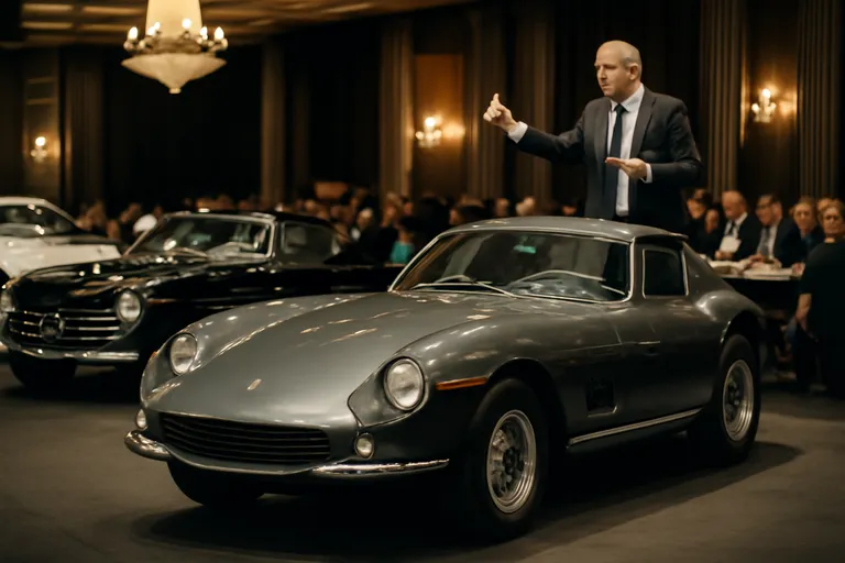 На аукционе представлены самые дорогие автомобили мира, среди которых Ferrari и Mercedes.
