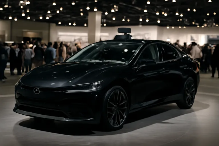 Кроссовер Mazda EZ-60 Laser Edition на фоне автосалона