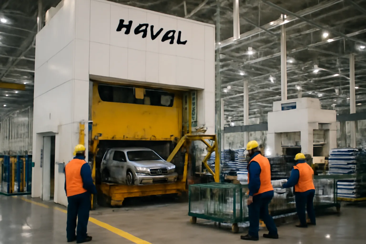 Новый цех штамповки на заводе Haval в Тульской области